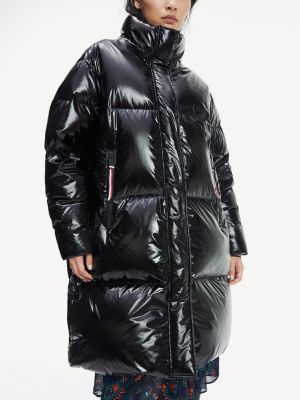 tommy hilfiger shiny puffer jacket