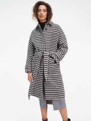 tommy hilfiger houndstooth coat