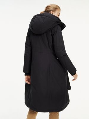 tommy hilfiger navy padded coat