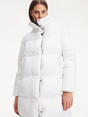 tommy hilfiger white puffer coat