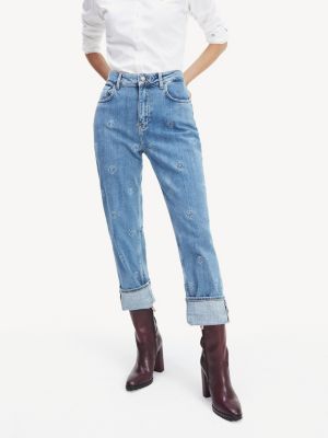 tommy hilfiger jeans embroidered