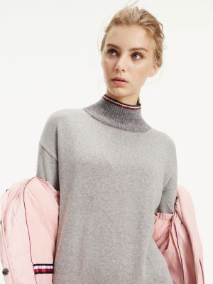 tommy hilfiger grey sweater women's