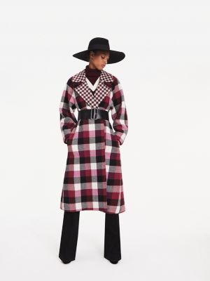 tommy hilfiger check coat