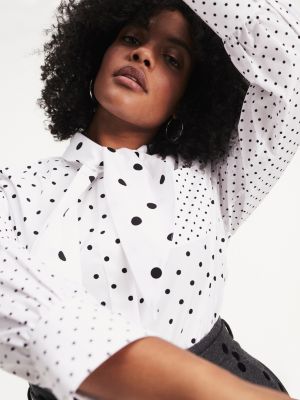 tommy hilfiger polka dot shirt