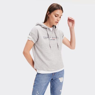 tommy hilfiger short sleeve hoodie