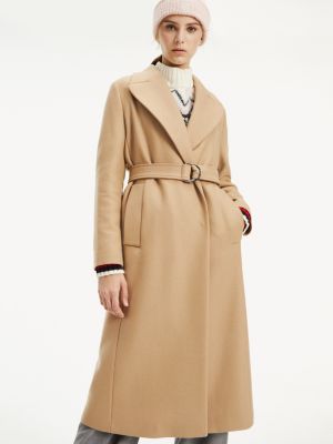 khaki tommy hilfiger coat