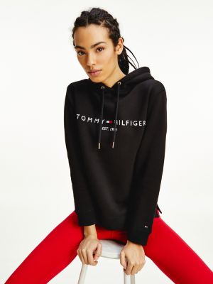 black tommy hilfiger hoodie women's