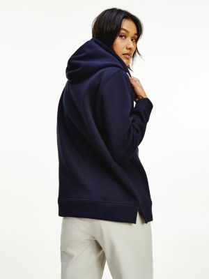 tommy hilfiger fleece logo hoodie