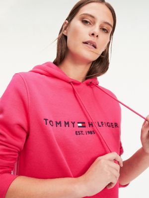 pink tommy hilfiger sweatshirt