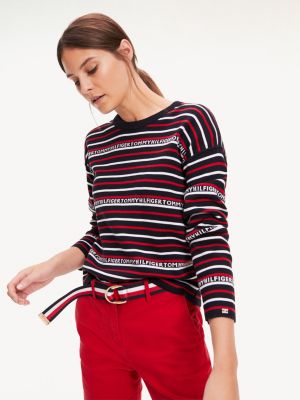 red tommy hilfiger jumper