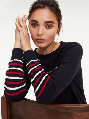 tommy hilfiger striped cuff boots