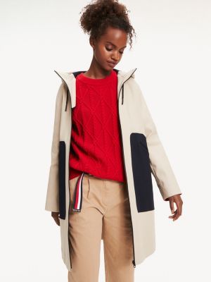 tommy hilfiger icon color block parka