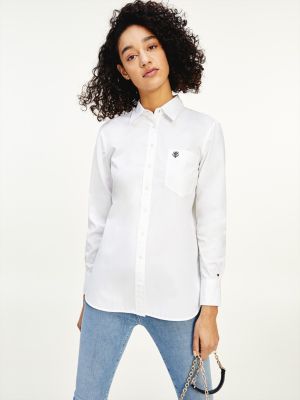 Relaxed Fit Long Sleeve Shirt | WHITE 