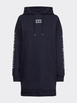 tommy hilfiger hooded sweatshirt dress