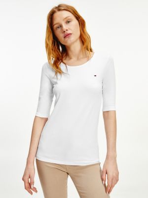 tommy hilfiger plain white shirt