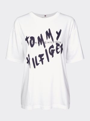 tommy hilfiger white tee shirt