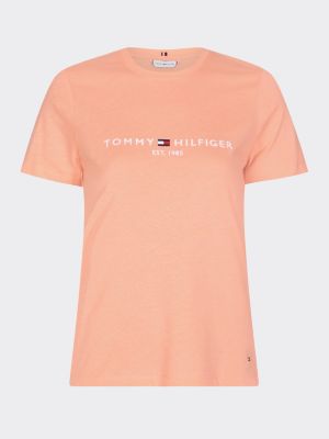 tommy hilfiger orange t shirt