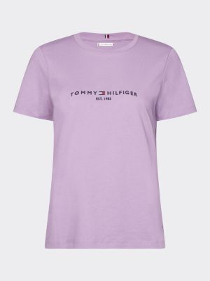 tommy hilfiger purple t shirt