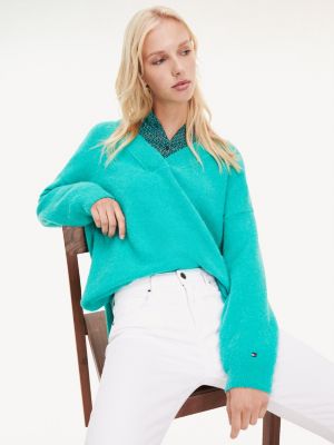 tommy hilfiger jumper green