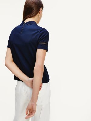 tommy hilfiger lace polo shirt