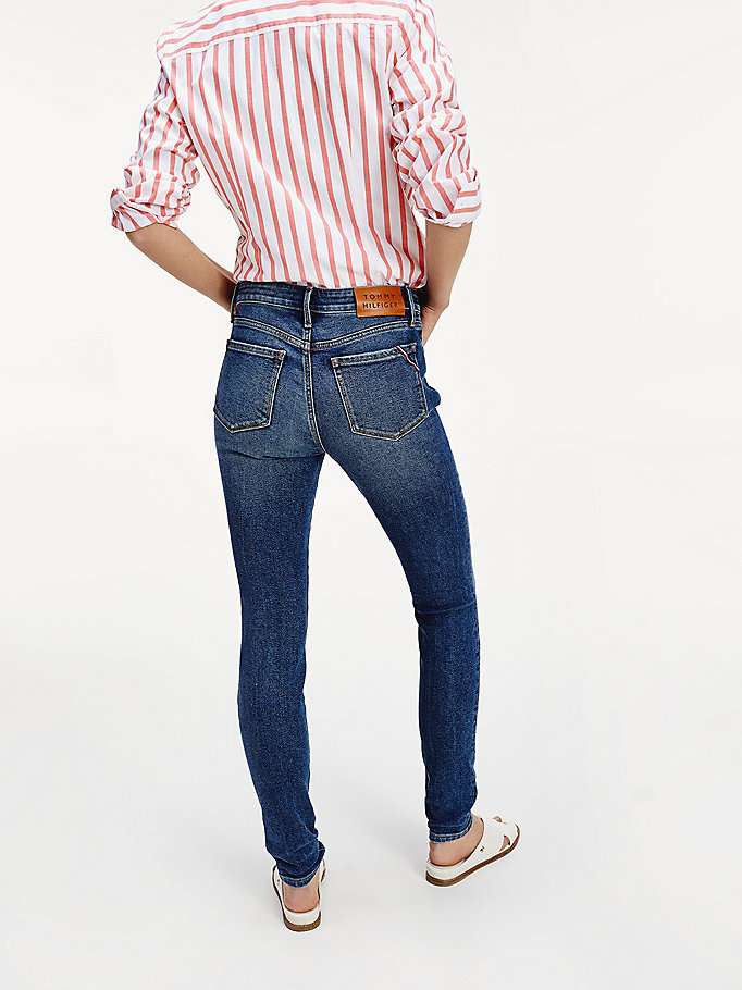 KRISP/® Women Denim Cotton Jeans Casual Stretch Skinny Summer Pants