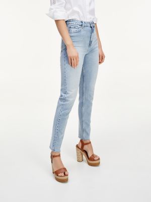 tommy hilfiger high rise mom fit jeans