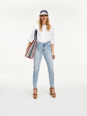 tommy hilfiger high rise mom fit jeans