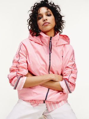 pink tommy hilfiger windbreaker