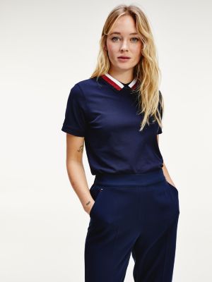 women's relaxed fit polo shirts