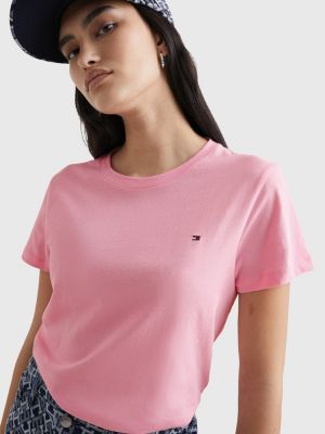 breuk Lot Effectief Jersey slim fit T-shirt | ROZE | Tommy Hilfiger