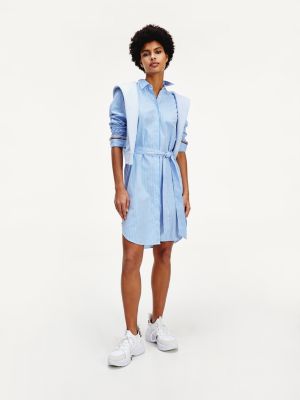 tommy hilfiger striped shirt dress