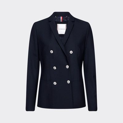 tommy hilfiger double breast wool blended coat