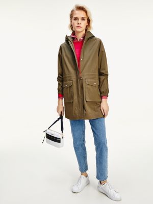 tommy hilfiger khaki parka