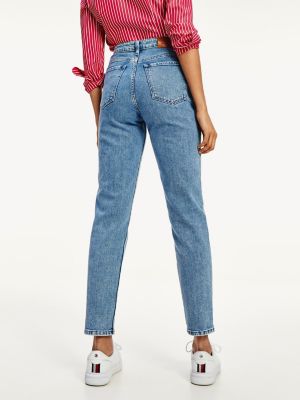 tommy hilfiger high rise tapered jeans