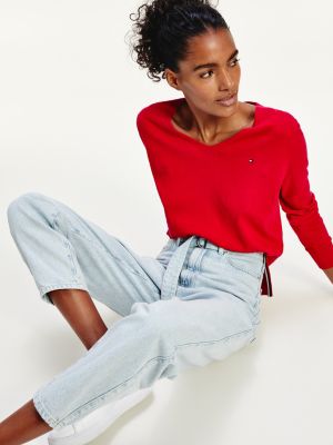 tommy hilfiger black jumper womens