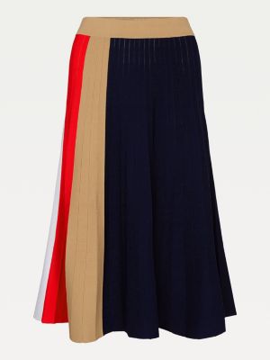 Tommy Icons Pleated Skirt | BLUE 