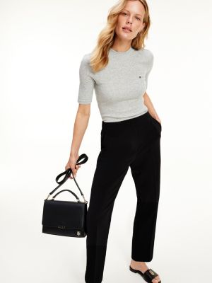 tommy hilfiger black trousers
