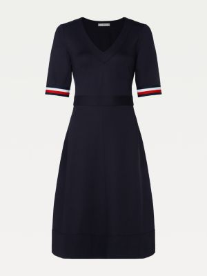 tommy hilfiger v neck dress