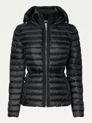 tommy hilfiger black down jacket