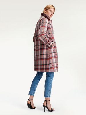 tommy jeans oversized tube quilted coat