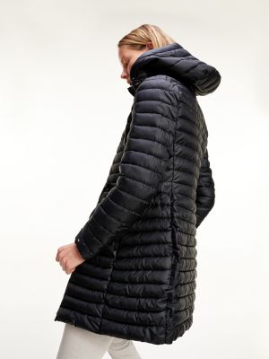 tommy jeans long padded hooded coat