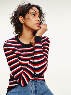 Essential Cable Knit Jumper | RED 