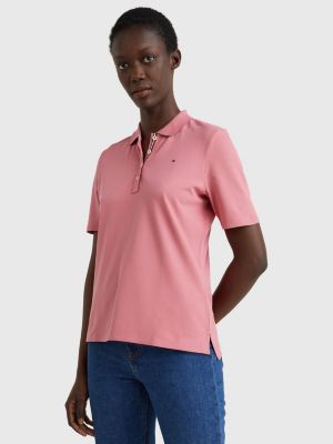 tommy hilfiger poloshirt damen pink