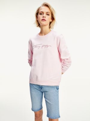 tommy jeans signature crew neck sweatshirt