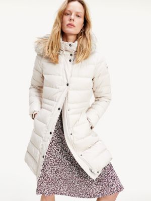 tommy jeans essential down jacket white