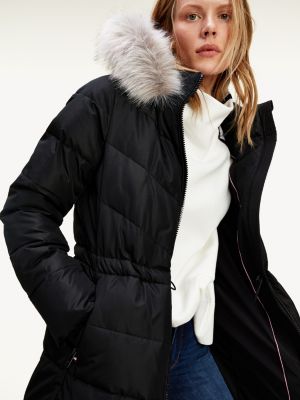 tommy jeans check padded coat