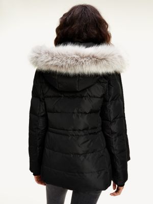 tommy jeans parka black