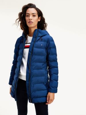 Essential Zip-Thru Sorona Down Coat | BLUE | Tommy Hilfiger