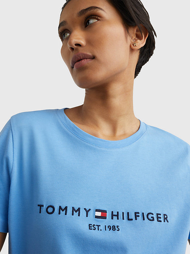 ingenieur Maak een bed Sympathiek T-shirt met logo en ronde hals | BLAUW | Tommy Hilfiger