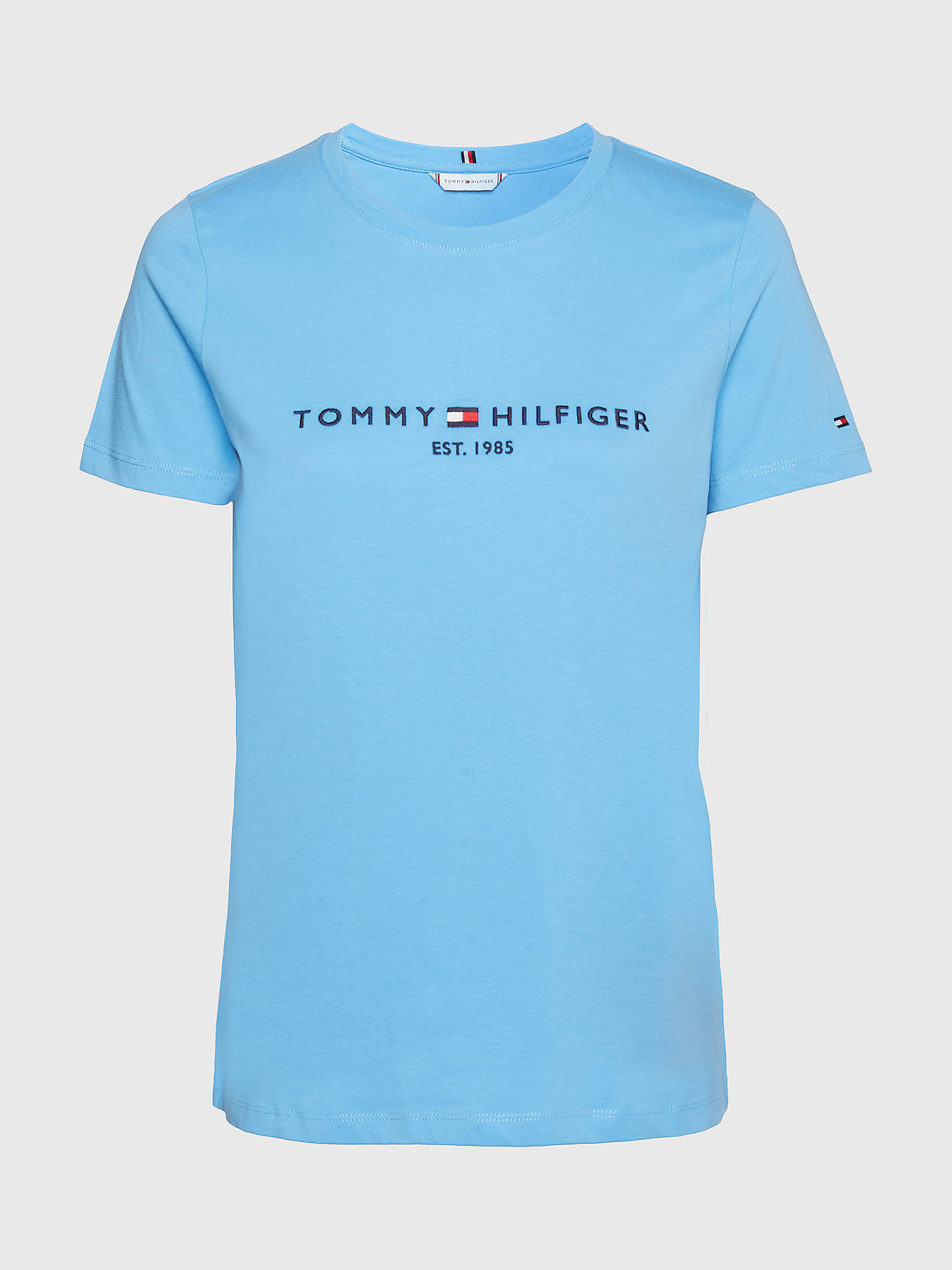 Vierde effectief samenzwering T-Shirt mit Rundhalsausschnitt und Logo | BLAU | Tommy Hilfiger